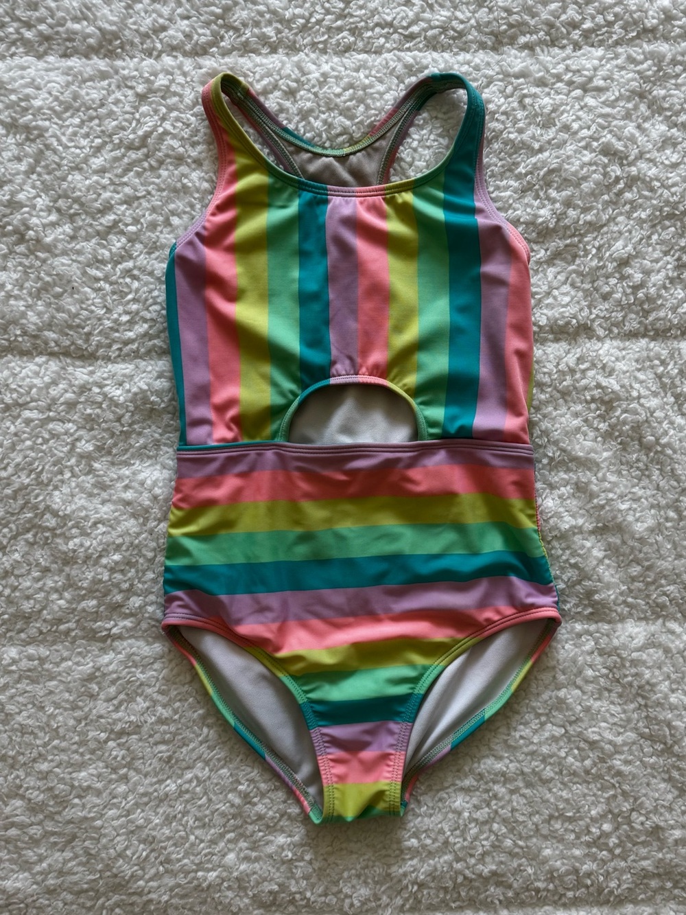 Cat & Jack girls rainbow swimsuit